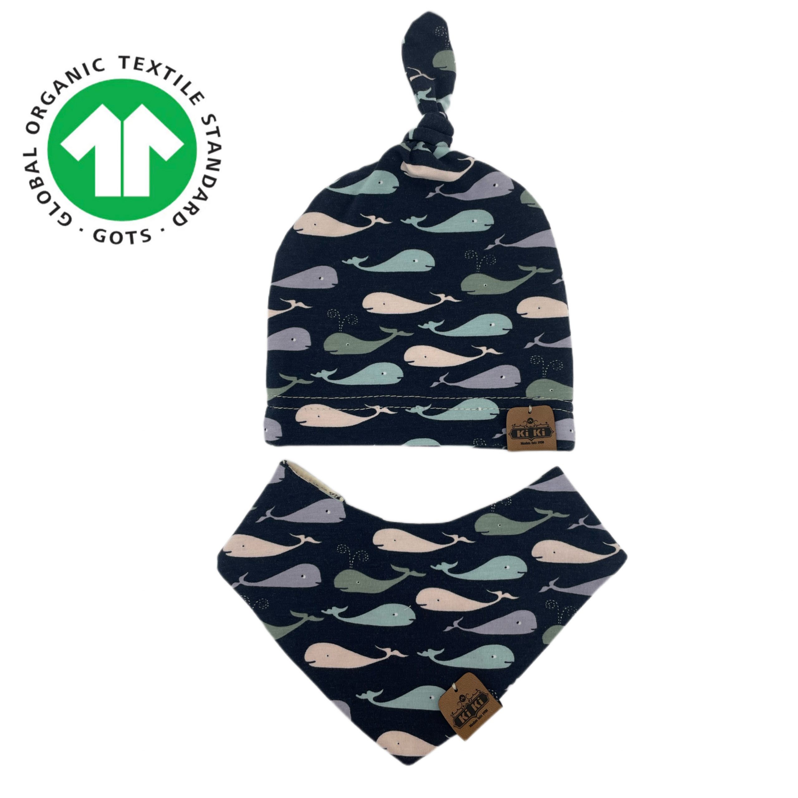 Set-Mütze halstuch- Wale(dehnbar)