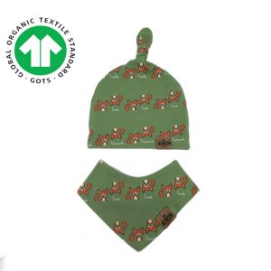 Set- Halstuch Mützen Jersey, kleine Fuchsbau (dehnbar)