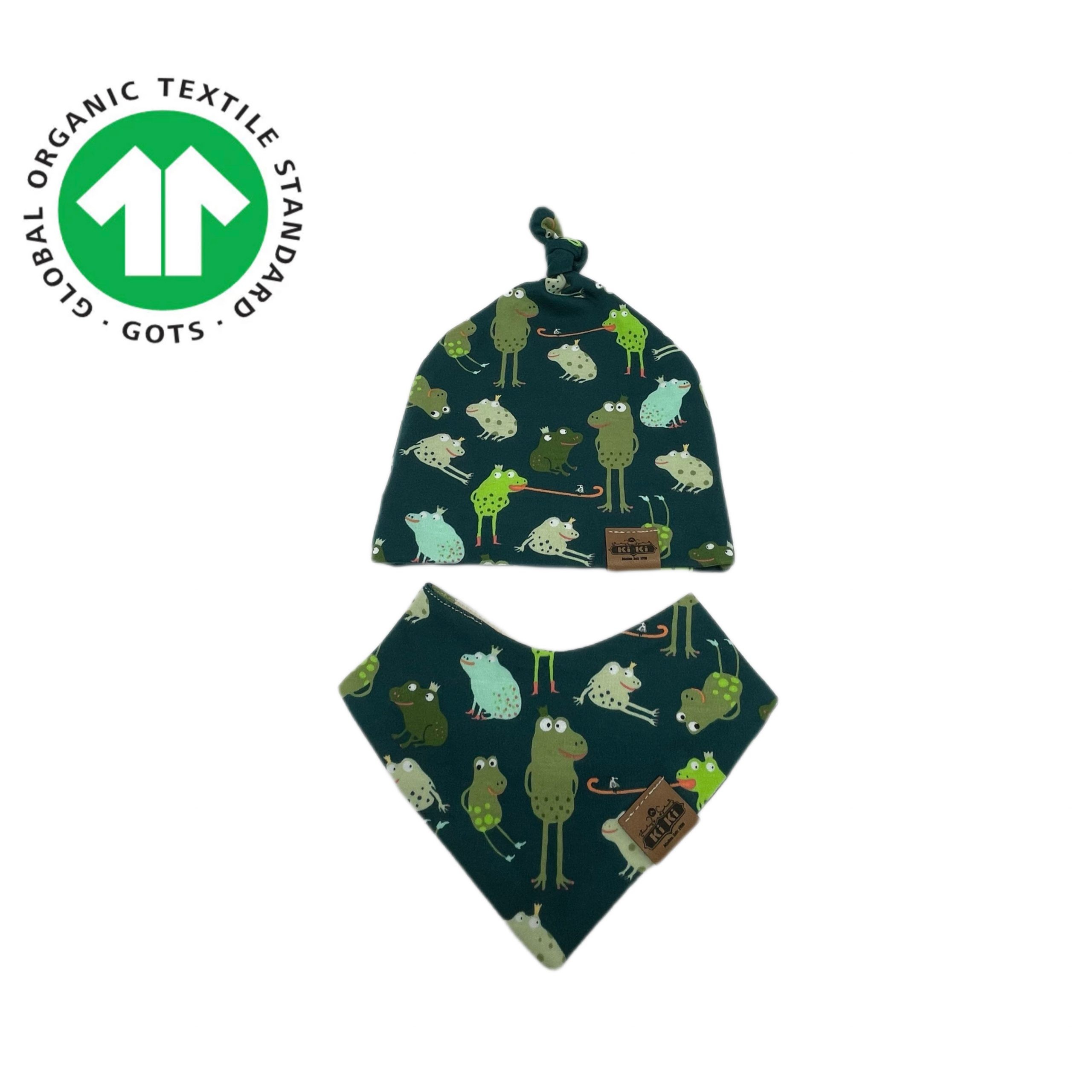 Set- Halstuch Mützen, Frösche (dehnbar)
